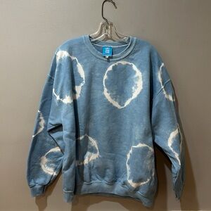 Layli Dyes Hard The Indigo Blue Sweatshirt Free People XL